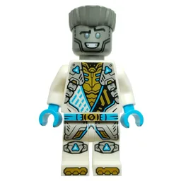 Zane, White Suit, Silver Hair, Smile