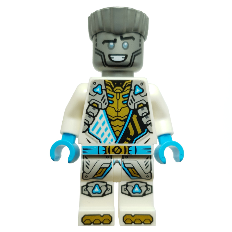 Lego Zane, White Suit, Silver Hair, Smile