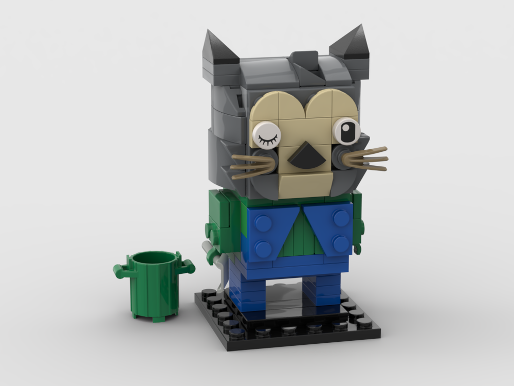 Lego Garbage Cat