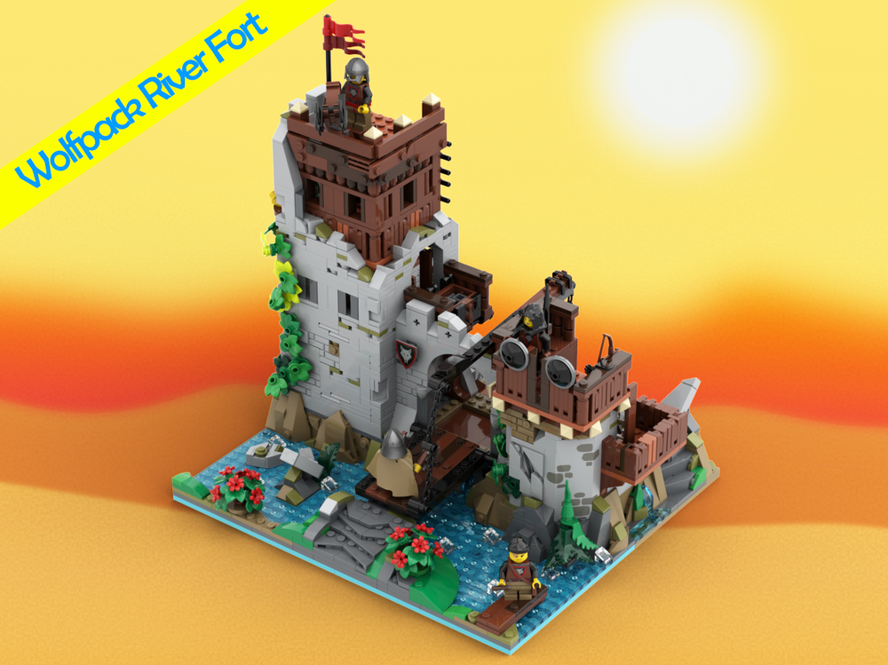 Lego Wolfpack River Fort