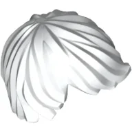 Hair Tousled with Side Part / White