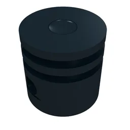 Technic Engine Piston Round / Black