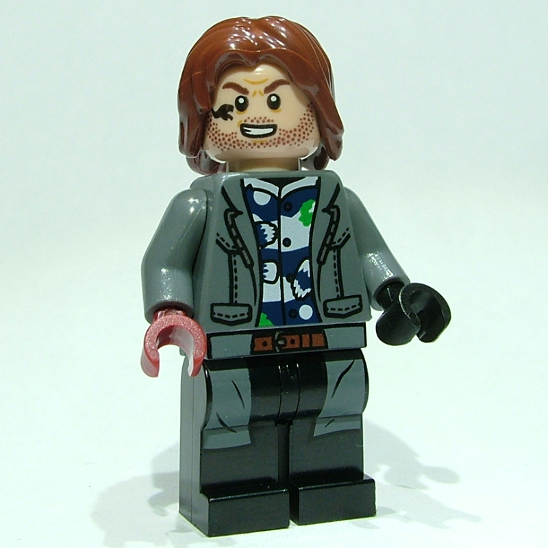 Lego Rainn DeLaCourt - Dark Bluish Gray Jacket, White Shirt
