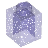 Brick 1 x 1 / Glitter Trans-Purple