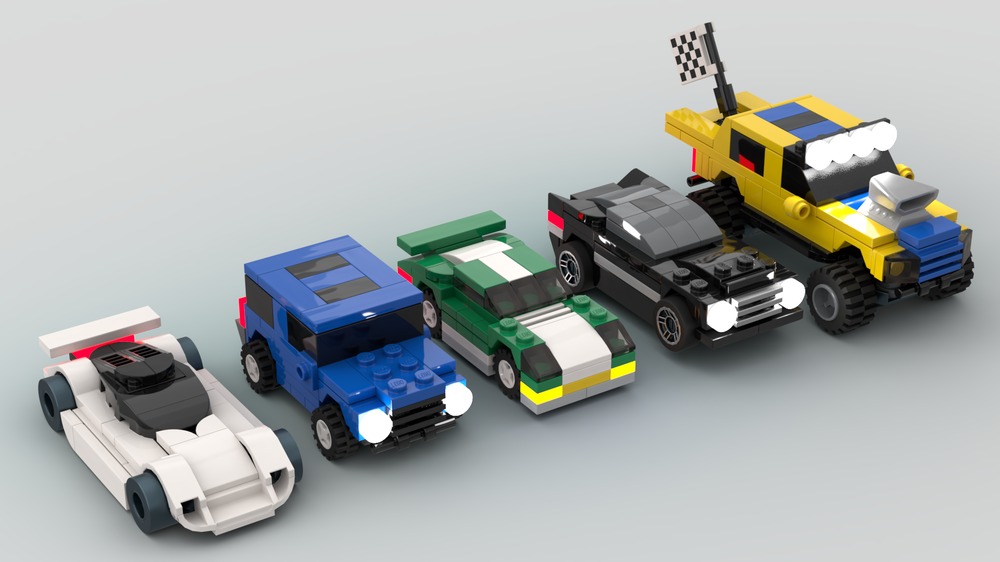 Lego Car pack #3 (1:55 scale)