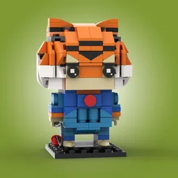 Tygra from Thundercats MOC Brickheadz