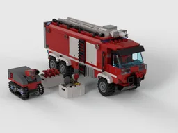 City firetruck with fire robot V2