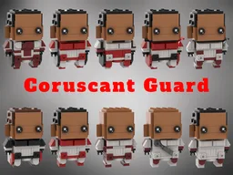 Shock Trooper / Coruscant Guard Brickheadz BUNDLE