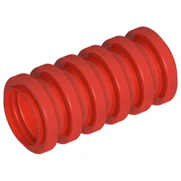 Hose, Ribbed 7mm D. 2L / 1.6cm / Red
