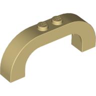 Lego Brick Arch 1 x 6 x 2 Curved Top / Tan