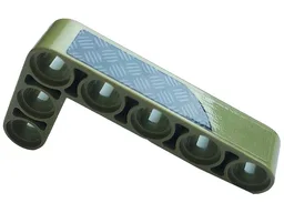 Technic, Liftarm, Modified Bent Thick L-Shape 3 x 5 with Tread Plate Pattern Model Left Side (Sticker) - Set 42110