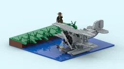 Raiders Of The Lost Ark Diorama - Jock's Seaplane