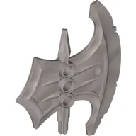 Large Figure Weapon Axe Head, Battleaxe / Pearl Light Gray