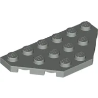 Wedge Plate 3 x 6 Cut Corners / Light Gray