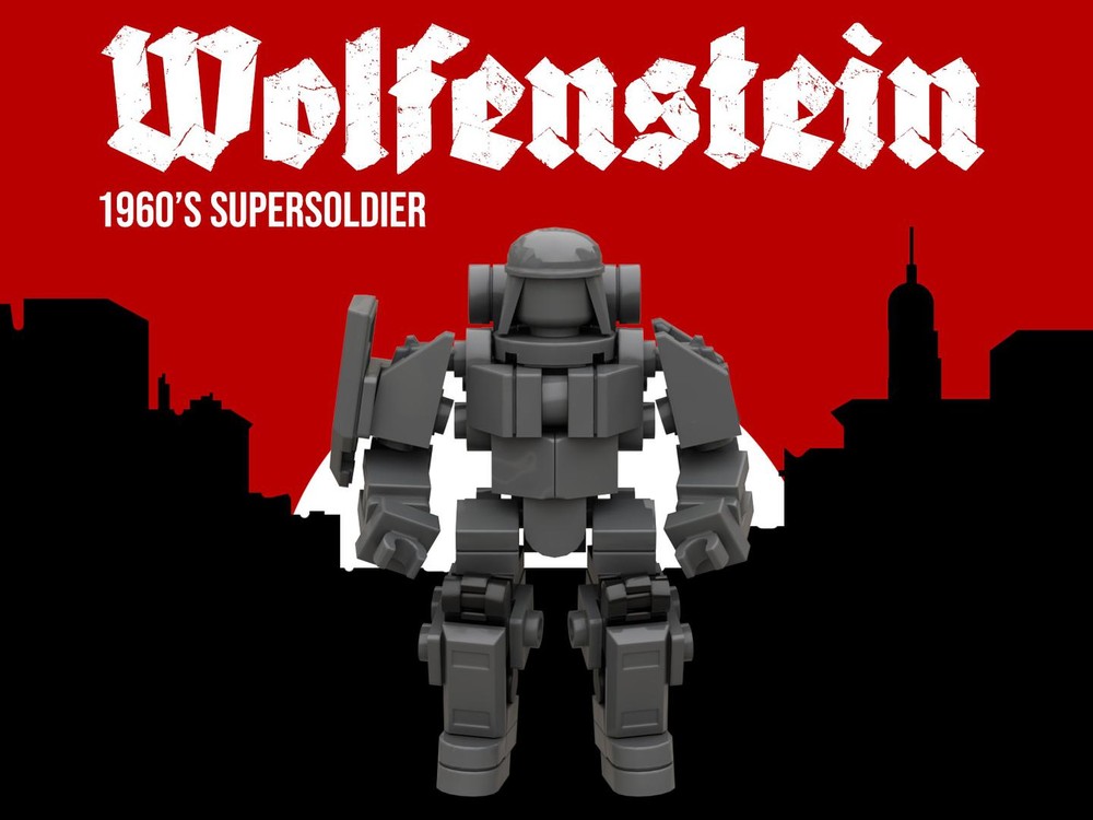 Lego Wolfenstein 1960s Super Soldier