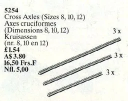 Cross Axles (Sizes 8, 10, 12)