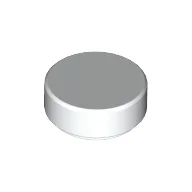 Tile Round 1 x 1 / White