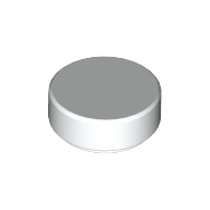 Lego Tile Round 1 x 1 / White