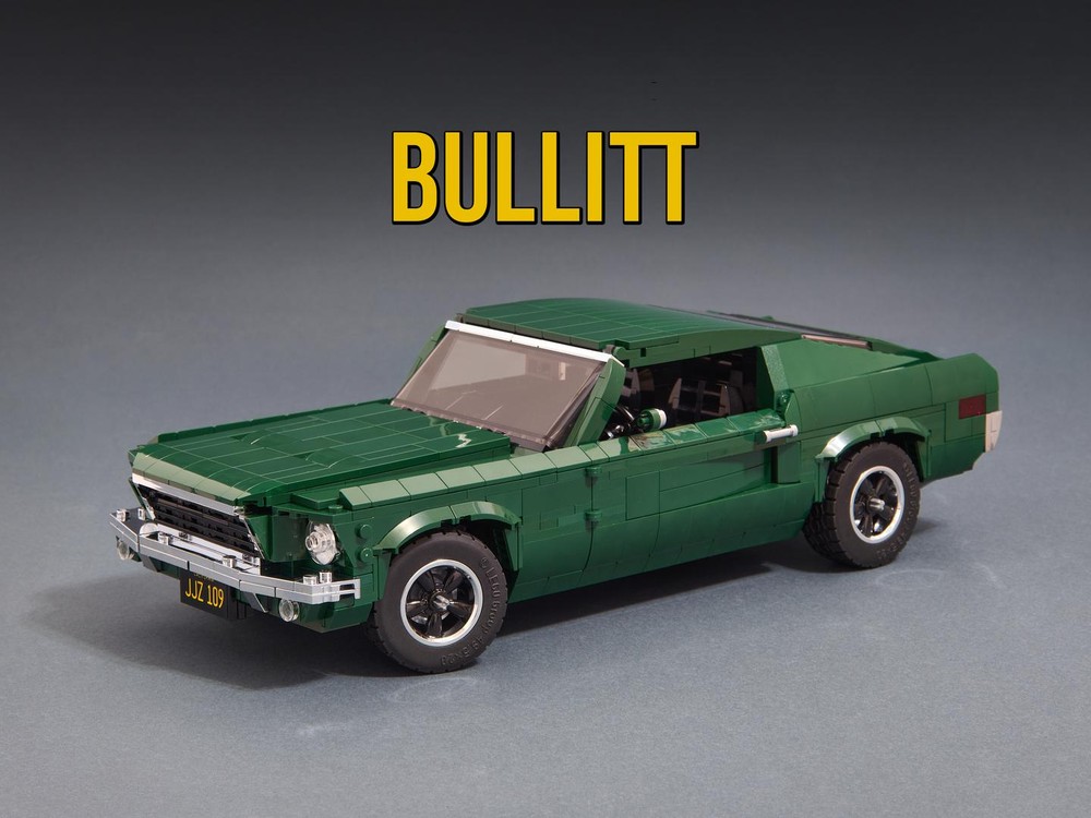 Lego Ford Mustang GT 1968 BULLITT (Lowered) Adapted roof and sides