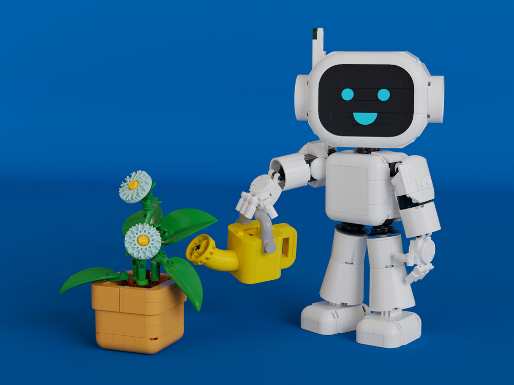 Lego W.A.L.T. accessories - Flower pot and watering can