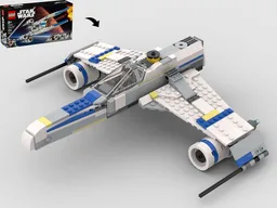 New Republic E-Wing Starfighter - Alternate Build Of 75399 Rebel U Wing