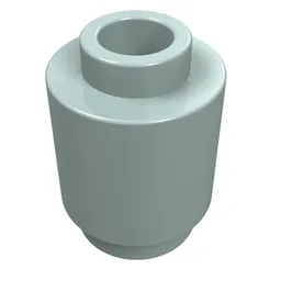 Brick Round 1 x 1 Open Stud / Light Aqua
