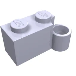 Hinge Brick 1 x 4 [Lower] / Light Violet
