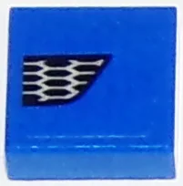 Tile 1 x 1 with Ford Mustang Lower Grille Honeycomb Pattern Model Left Side (Sticker) - Set 75871