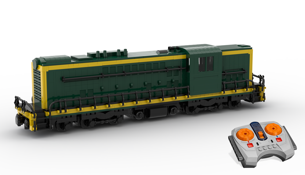 Lego Diesel locomotive -- A1A-A1A 62001-62100 - Baldwin -- MOC