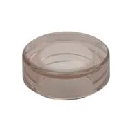 Tile Round 1 x 1 / Trans-Brown