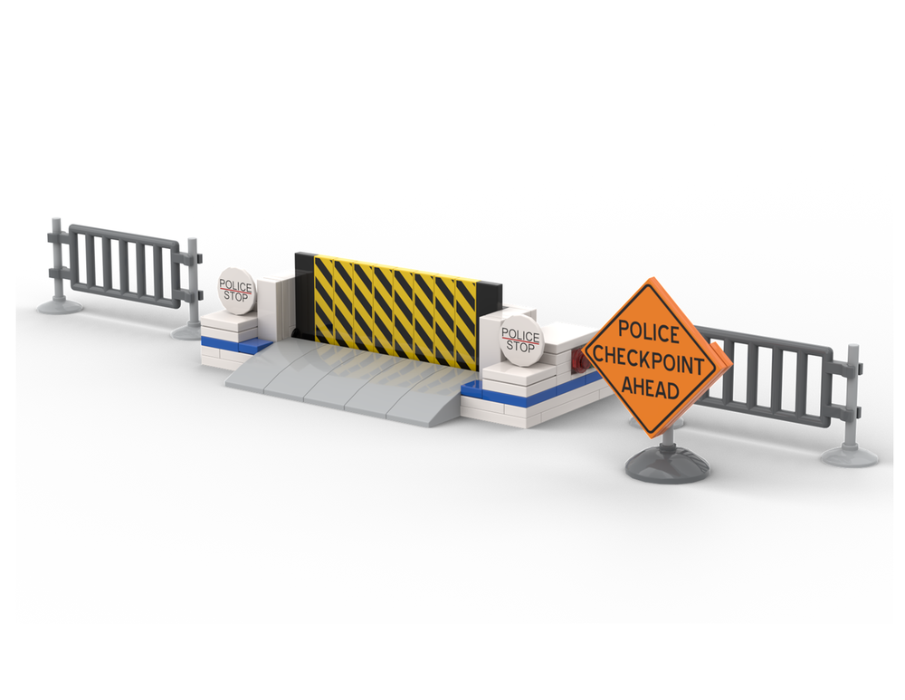 Lego Police Checkpoint Barrier