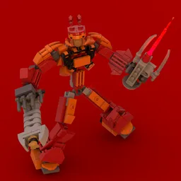 Brick built Ackar (Bionicle Glatorian Legends)