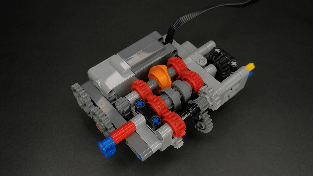 Lego Automatic 4 speed gearbox [MOC] Power Up Automatyczna 4 biegowa skrzynia biegów