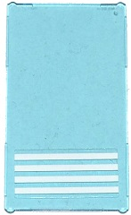 Lego Glass for Window 1 x 4 x 6 with 4 White Stripes Pattern (Sticker) - Sets 7498 / 7744 / 60047 / 60130