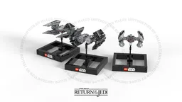 Micro Size Imperial Starfighters PART II : Bomber & Interceptor Simple Stand Version