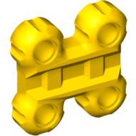 Lego Technic Spike Connector Flexible with Four Holes, Flat Center / Yellow