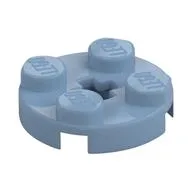 Plate Round 2 x 2 with Axle Hole Type 1 (+ Opening) / Sand Blue