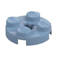 Lego Plate Round 2 x 2 with Axle Hole Type 1 (+ Opening) / Sand Blue