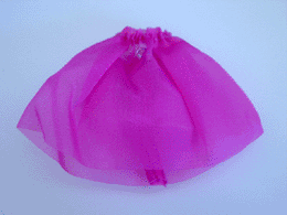 Lego Belville, Skirt, Long, Sheer with Jewel / Dark Pink