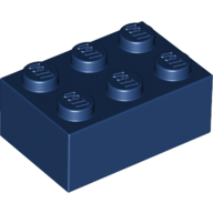Lego Brick 2 x 3 / Dark Blue