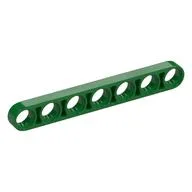 Technic Beam 1 x 7 Thin / Green