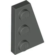 Wedge Plate 3 x 2 Right / Dark Gray
