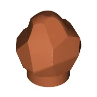 Rock 1 1/3 x 1 1/3 x 1 / Dark Orange
