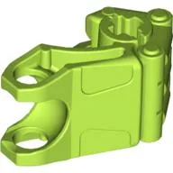 Large Figure Hand, Fist with Axle Hole, 3 Fingers / Lime