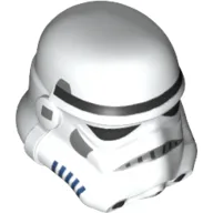 Helmet Stormtrooper, Dotted Mouth Print / White
