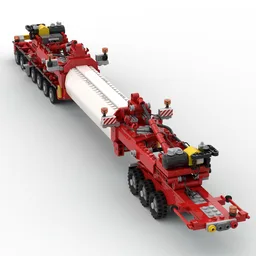 3-Axle Dolly with Windmill Mast (Tower) Transporter - MST