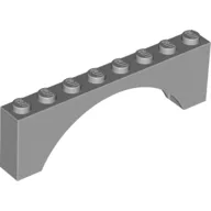 Brick Arch 1 x 8 x 2 / Light Bluish Gray