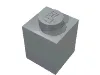 Brick 1 x 1 / Light Bluish Gray