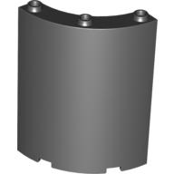 Lego Panel 4 x 4 x 6 Quarter Cylinder / Black