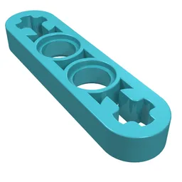 Technic Beam 1 x 4 Thin / Medium Azure